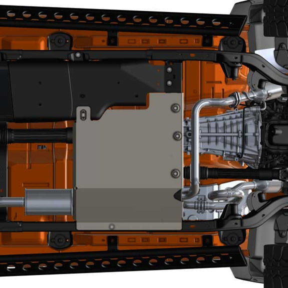 Jeep JK Transfer Case Skid Plate Kit Barnes 4WD