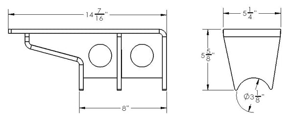 Full Hydraulic Steering Mount for Dana 60 King Pin