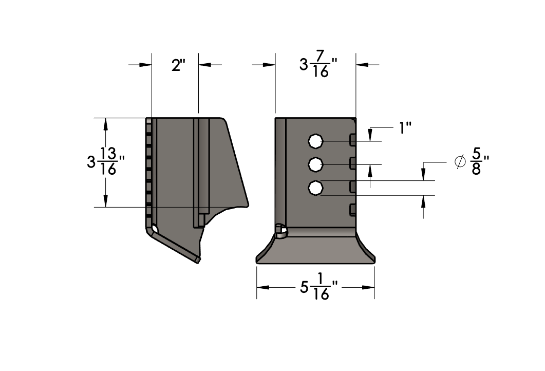 Trackbar Mounting Brackets Barnes 4WD