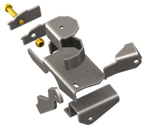 Tj Rear Spring Relocation Kit Jeep TJ/LJ Suspension Brackets – Barnes 4WD