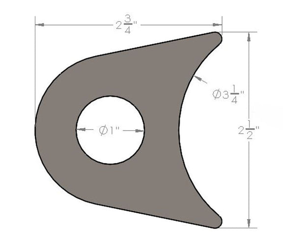 Weld on Axle Tie Down Bracket Barnes 4WD